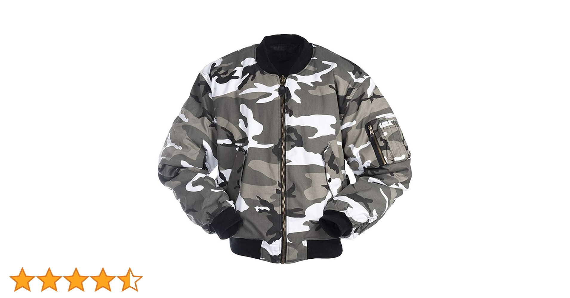 Amazon | MIL-TEC MA1 US フライトジャケット カモ柄 URBAN Camo迷彩